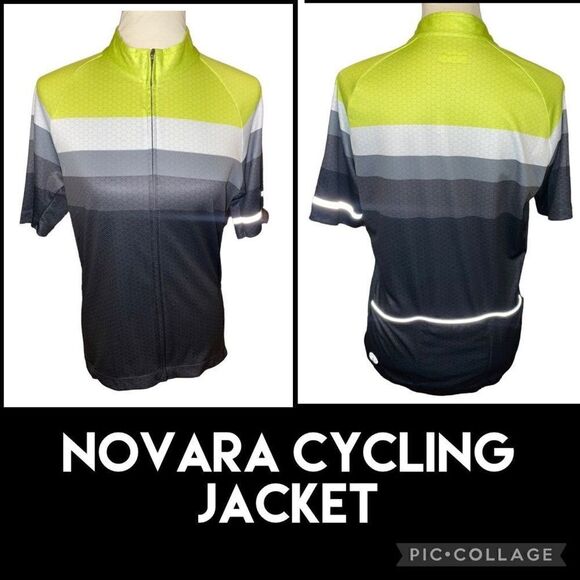 Novara Collared Shirt Short Sleeve Full Zip Closure Multicolor Size M - Picture 1 of 11
